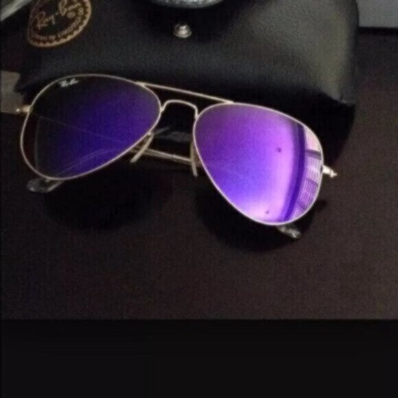 Ray-Ban Hexagonal sunglasses aviators purple 3026
